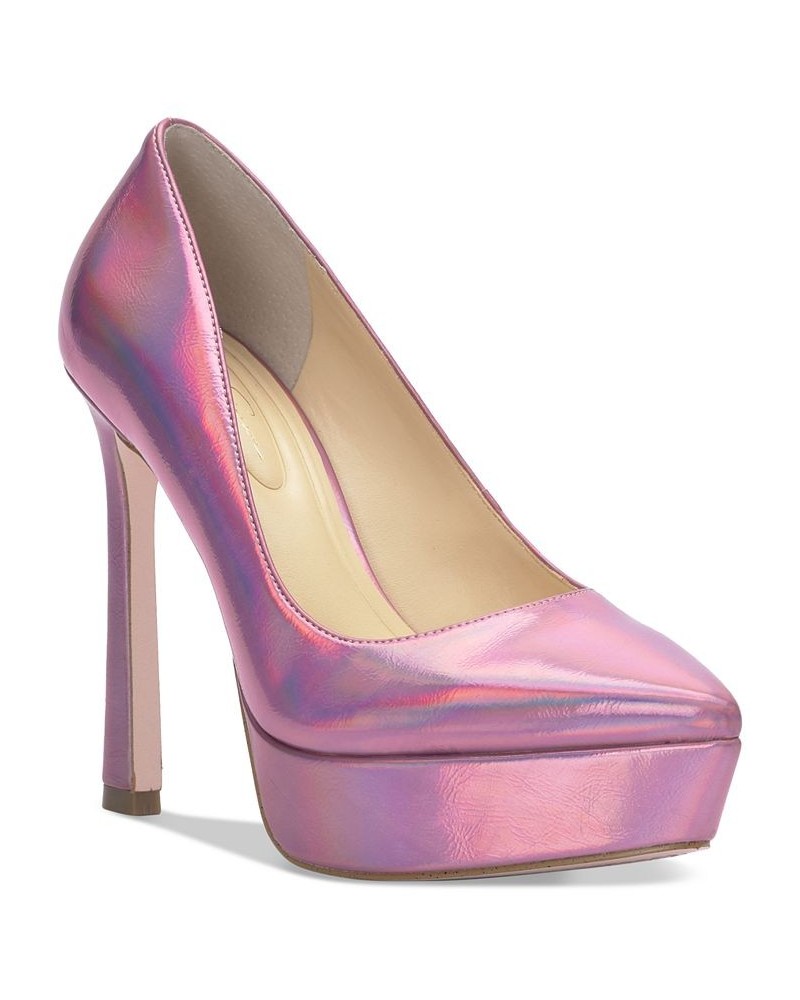 Women's Jariah Pointed-Toe Platform Pumps Pink $51.48 Shoes