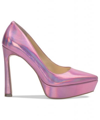 Women's Jariah Pointed-Toe Platform Pumps Pink $51.48 Shoes