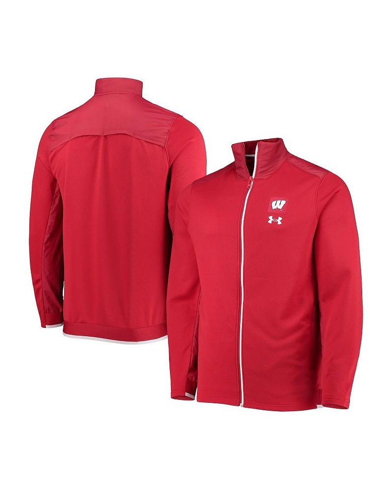 Men's Red Wisconsin Badgers 2021 Sideline Command Full-Zip Jacket $45.08 Jackets