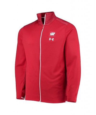 Men's Red Wisconsin Badgers 2021 Sideline Command Full-Zip Jacket $45.08 Jackets