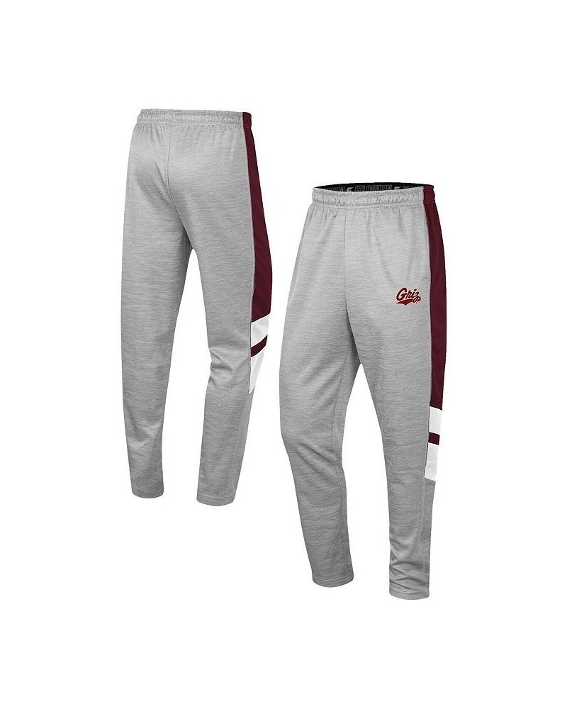 Men's Heathered Gray and Maroon Montana Grizzlies Bushwood Pants $22.00 Pants