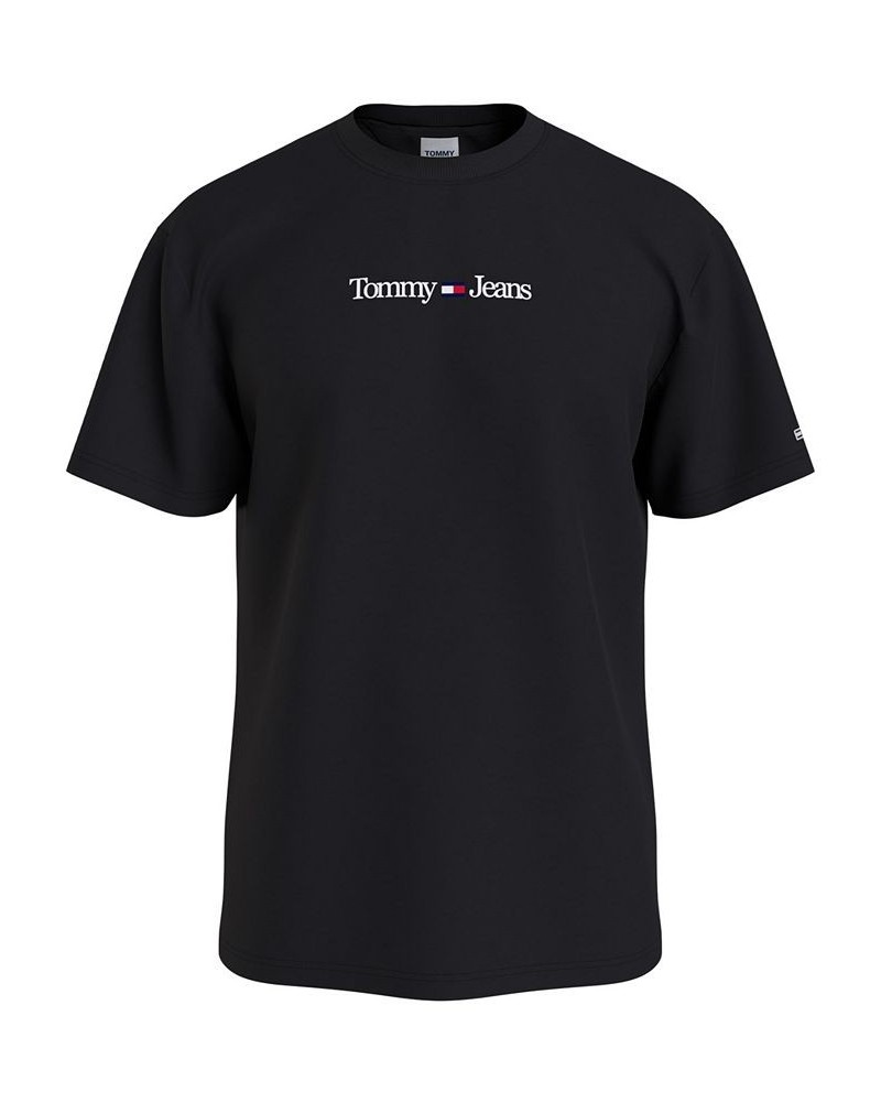 Men's Classic Linear Logo T-Shirt Black $14.83 T-Shirts