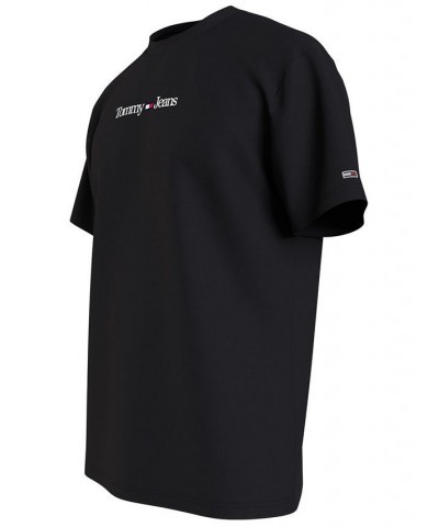 Men's Classic Linear Logo T-Shirt Black $14.83 T-Shirts