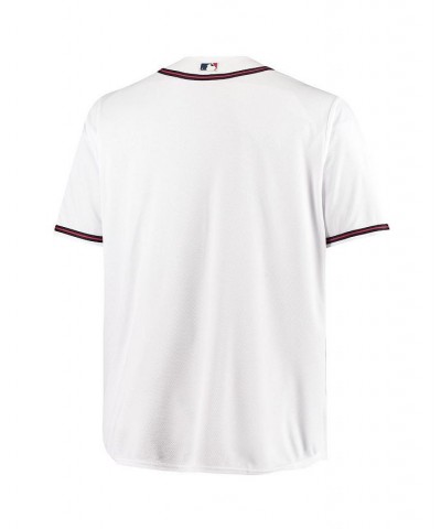 Men's White Atlanta Braves Big and Tall Replica Team Jersey $32.70 Jersey