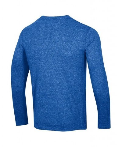 Men's Heather Royal New York Rangers Tri-Blend Long Sleeve T-shirt $20.39 T-Shirts