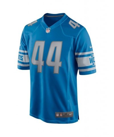 Men's Dick LeBeau Blue Detroit Lions Game Retired Player Jersey $65.80 Jersey