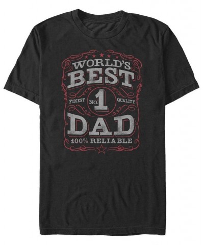 Men's Worlds Best Short Sleeve Crew T-shirt Black $14.35 T-Shirts