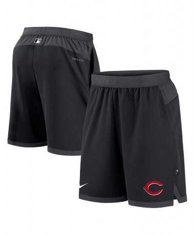 Men's Black Cincinnati Reds Authentic Collection Flex Vent Performance Shorts $32.20 Shorts