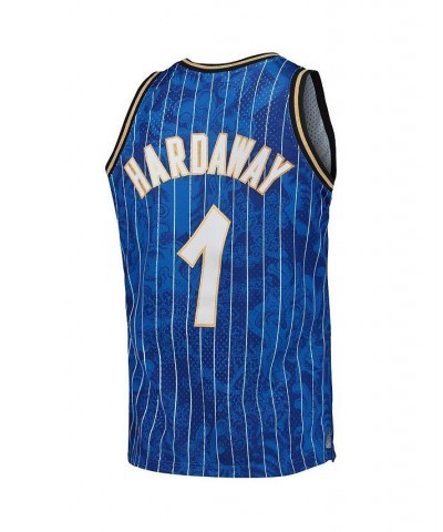 Men's Penny Hardaway Blue Orlando Magic Hardwood Classics 1994-95 Lunar New Year Swingman Jersey $54.53 Jersey