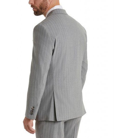 Men's Classic-Fit Pinstripe Suit Gray $134.85 Suits