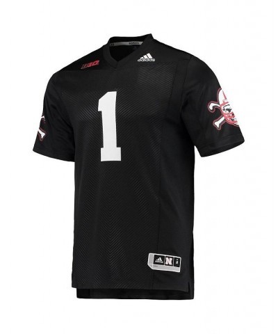 Men's 1 Black Nebraska Huskers Premier Strategy Jersey $42.00 Jersey