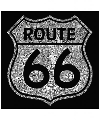 Mens Premium Blend Word Art T-Shirt - Route 66 Black $19.80 T-Shirts