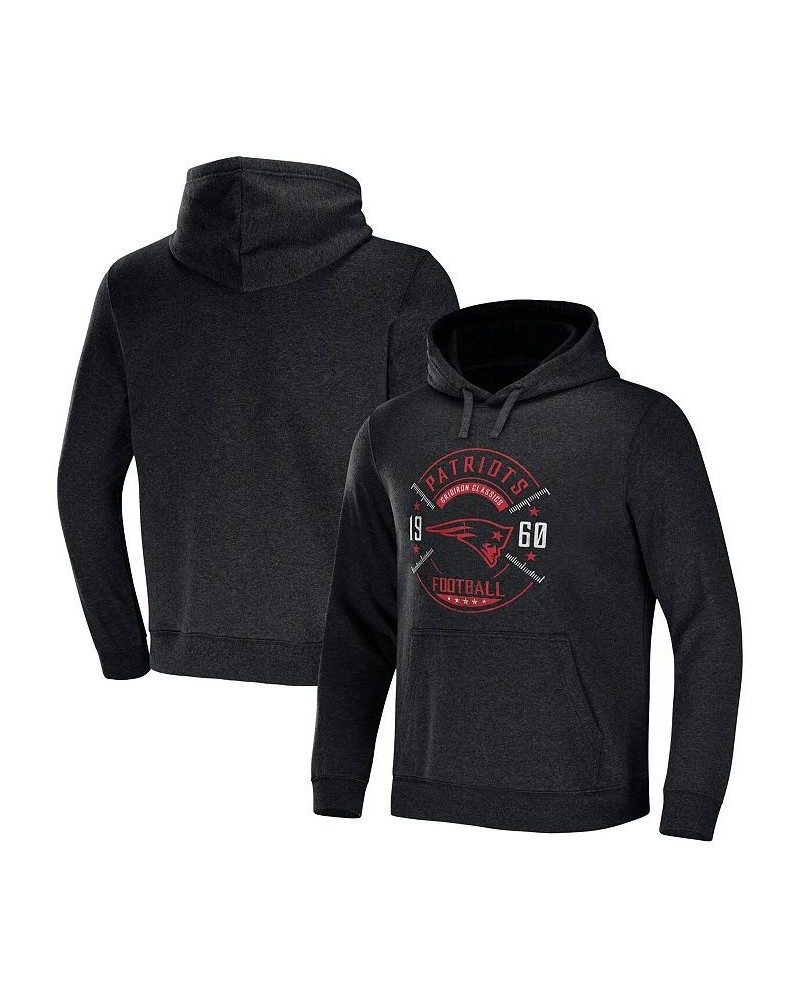 Men's NFL x Darius Rucker Collection by Heather Charcoal New England Patriots Radar Pullover Hoodie $40.14 Sweatshirt