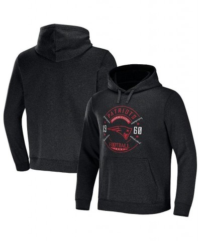 Men's NFL x Darius Rucker Collection by Heather Charcoal New England Patriots Radar Pullover Hoodie $40.14 Sweatshirt