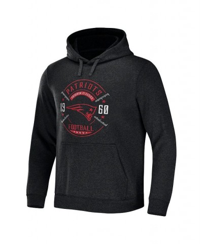 Men's NFL x Darius Rucker Collection by Heather Charcoal New England Patriots Radar Pullover Hoodie $40.14 Sweatshirt