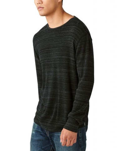 Men's Garment Dye Thermal Crew Neck T-shirt PD01 $24.56 T-Shirts