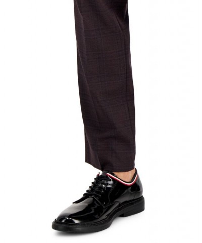 Men's Slim-Fit Purple Plaid Suit Pants Purple $23.72 Pants