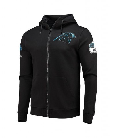 Men's Black Carolina Panthers 4-Hit Full-Zip Hoodie $39.00 Sweatshirt