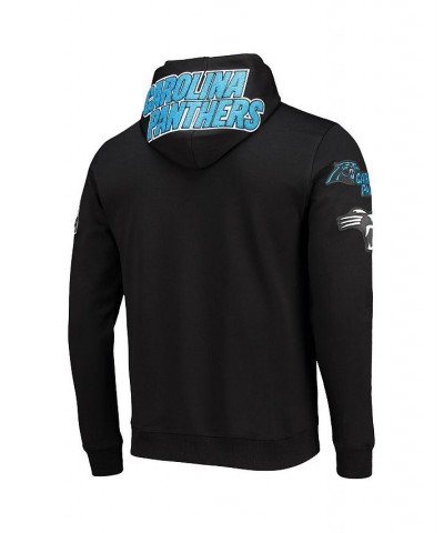 Men's Black Carolina Panthers 4-Hit Full-Zip Hoodie $39.00 Sweatshirt