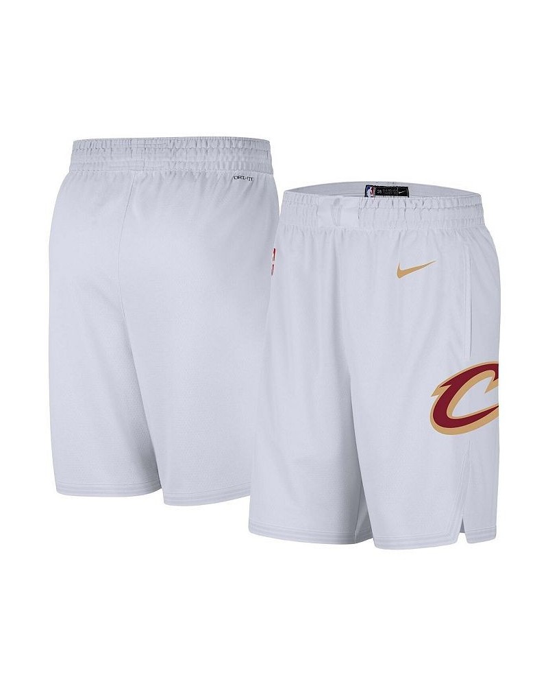 Men's White Cleveland Cavaliers 2020/21 Association Edition Swingman Performance Shorts $35.00 Shorts