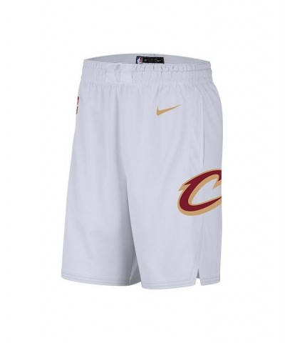 Men's White Cleveland Cavaliers 2020/21 Association Edition Swingman Performance Shorts $35.00 Shorts