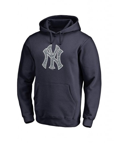 Men's Branded Navy New York Yankees Static Logo Pullover Hoodie $30.80 Sweatshirt