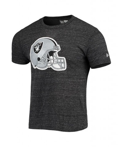 Men's Black Las Vegas Raiders Helmet Logo Tri-Blend T-shirt $19.19 T-Shirts