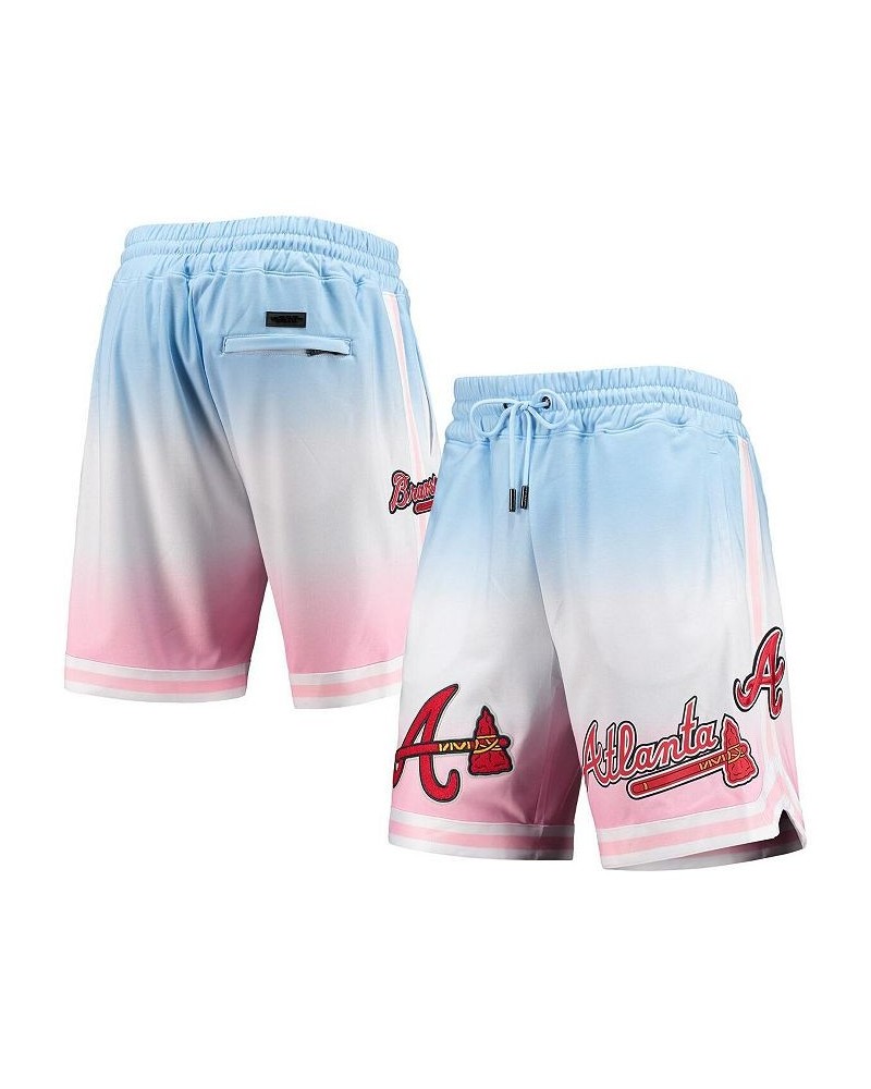 Men's Blue, Pink Atlanta Braves Team Logo Pro Ombre Shorts $38.50 Shorts