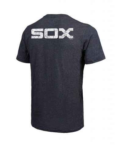 Men's Navy Chicago White Sox Throwback Logo Tri-Blend T-shirt $23.65 T-Shirts