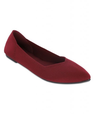 Women's Kerri Pointed Toe Flat Purple $33.60 Shoes