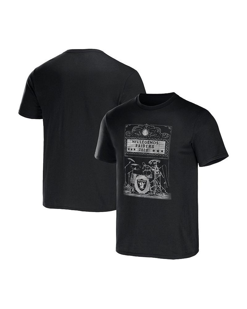 Men's NFL x Darius Rucker Collection by Black Las Vegas Raiders Band T-shirt $15.12 T-Shirts