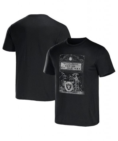 Men's NFL x Darius Rucker Collection by Black Las Vegas Raiders Band T-shirt $15.12 T-Shirts