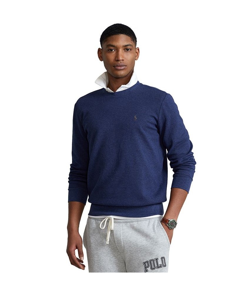 Men's Crew Neck Pullover Blue $39.10 Shirts