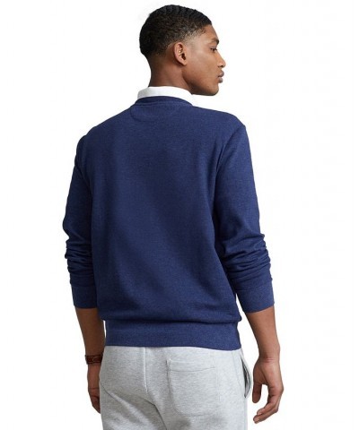 Men's Crew Neck Pullover Blue $39.10 Shirts