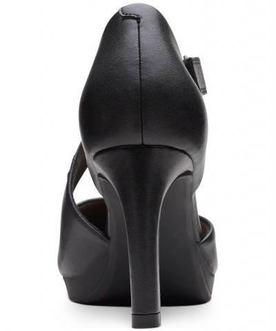 Women's Ambyr Glow Asymmetrical Comfort Pumps Black $42.51 Shoes