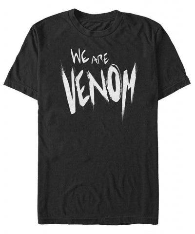 Men's We Are Venom Slime Short Sleeve Crew T-shirt Black $18.54 T-Shirts