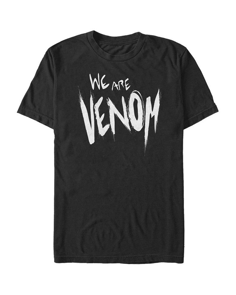 Men's We Are Venom Slime Short Sleeve Crew T-shirt Black $18.54 T-Shirts