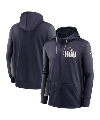 Men's Navy, Gray Houston Texans Mascot Performance Full-Zip Hoodie $43.20 Sweatshirt