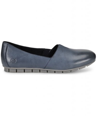 Women's Sebra Comfort Slip On Flats Blue $60.00 Shoes