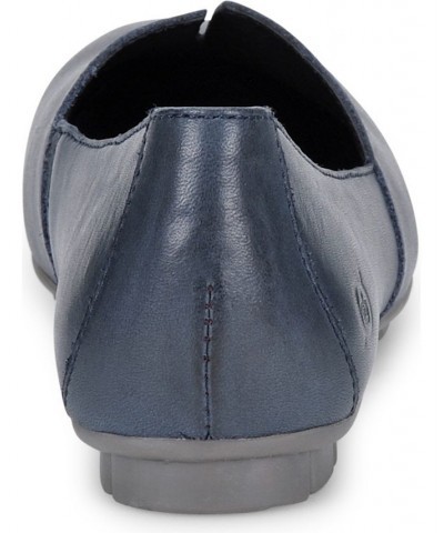 Women's Sebra Comfort Slip On Flats Blue $60.00 Shoes