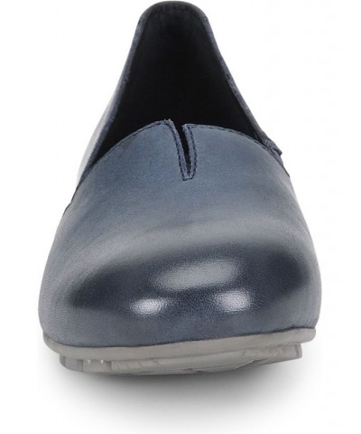 Women's Sebra Comfort Slip On Flats Blue $60.00 Shoes