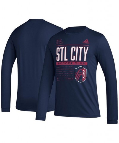 Men's Navy St. Louis City SC Club DNA Long Sleeve T-shirt $22.00 T-Shirts