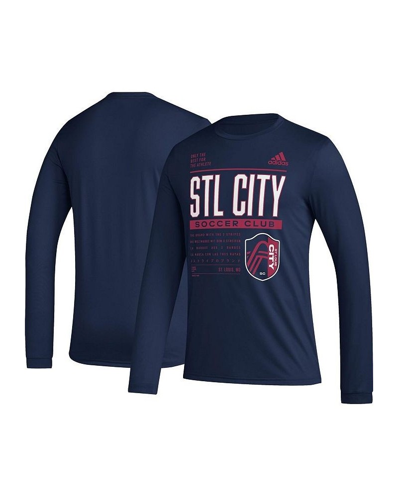 Men's Navy St. Louis City SC Club DNA Long Sleeve T-shirt $22.00 T-Shirts