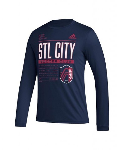 Men's Navy St. Louis City SC Club DNA Long Sleeve T-shirt $22.00 T-Shirts