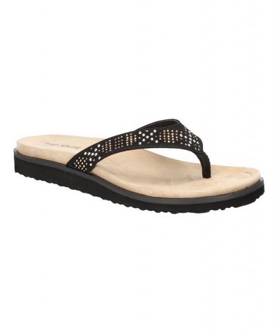 Women's Stevie Thong Sandals Black $29.90 Shoes