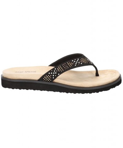 Women's Stevie Thong Sandals Black $29.90 Shoes