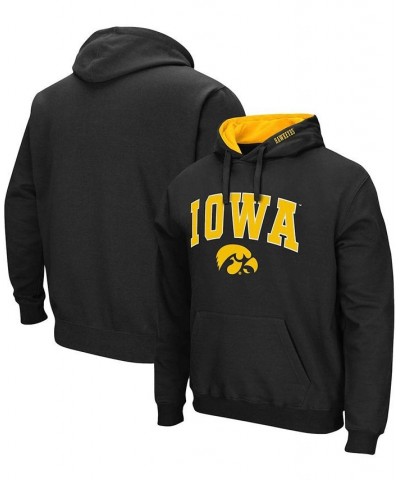 Men's Black Iowa Hawkeyes Arch Logo 3.0 Pullover Hoodie $31.79 Sweatshirt