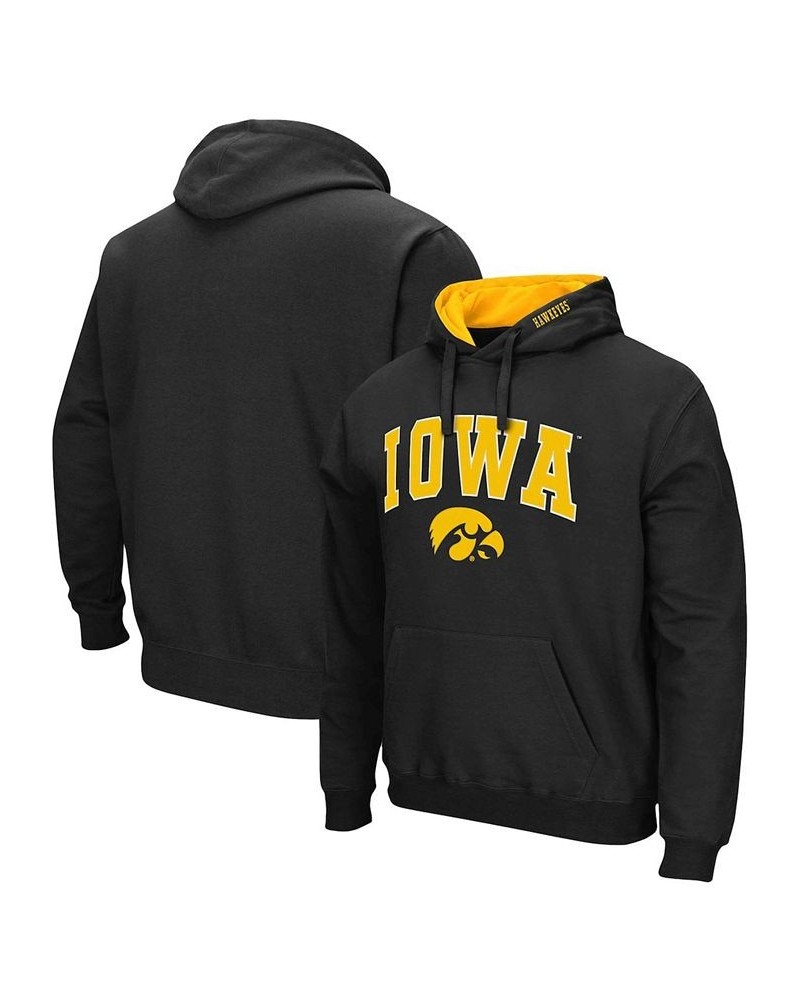 Men's Black Iowa Hawkeyes Arch Logo 3.0 Pullover Hoodie $31.79 Sweatshirt