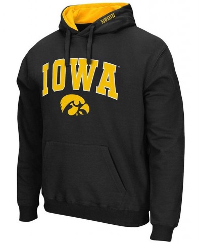 Men's Black Iowa Hawkeyes Arch Logo 3.0 Pullover Hoodie $31.79 Sweatshirt