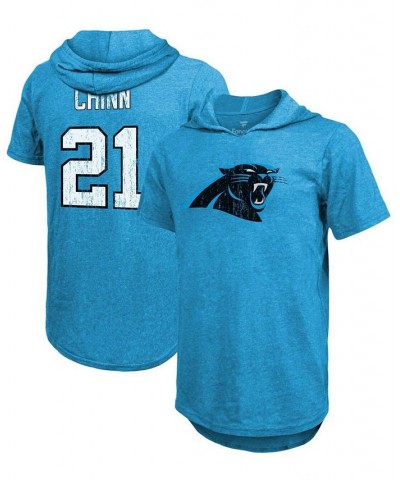 Men's Jeremy Chinn Blue Carolina Panthers Player Name Number Tri-Blend Hoodie T-shirt $26.00 T-Shirts